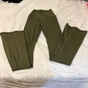 aerie crossover flare leggings